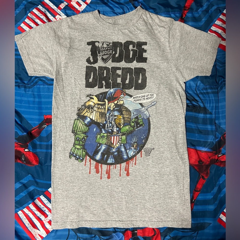 Judge Dredd Comic Graphic Tee Shirt